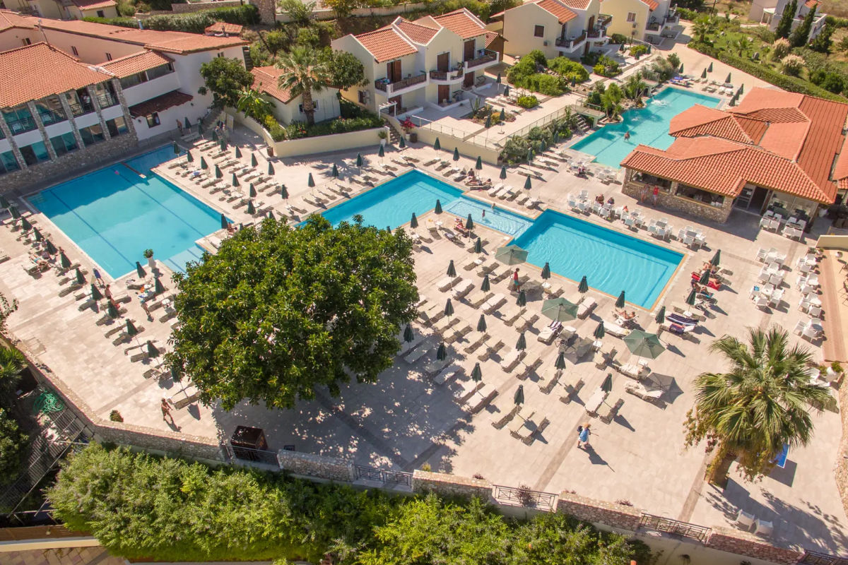 Aegean View Aqua Resort op Kos biedt een idyllische vakantie-ervaring voor diegenen die op zoek zijn naar een rustig toevluchtsoord.